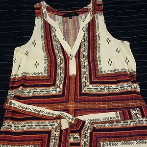 Sanctuary XS tribal print shirt dress